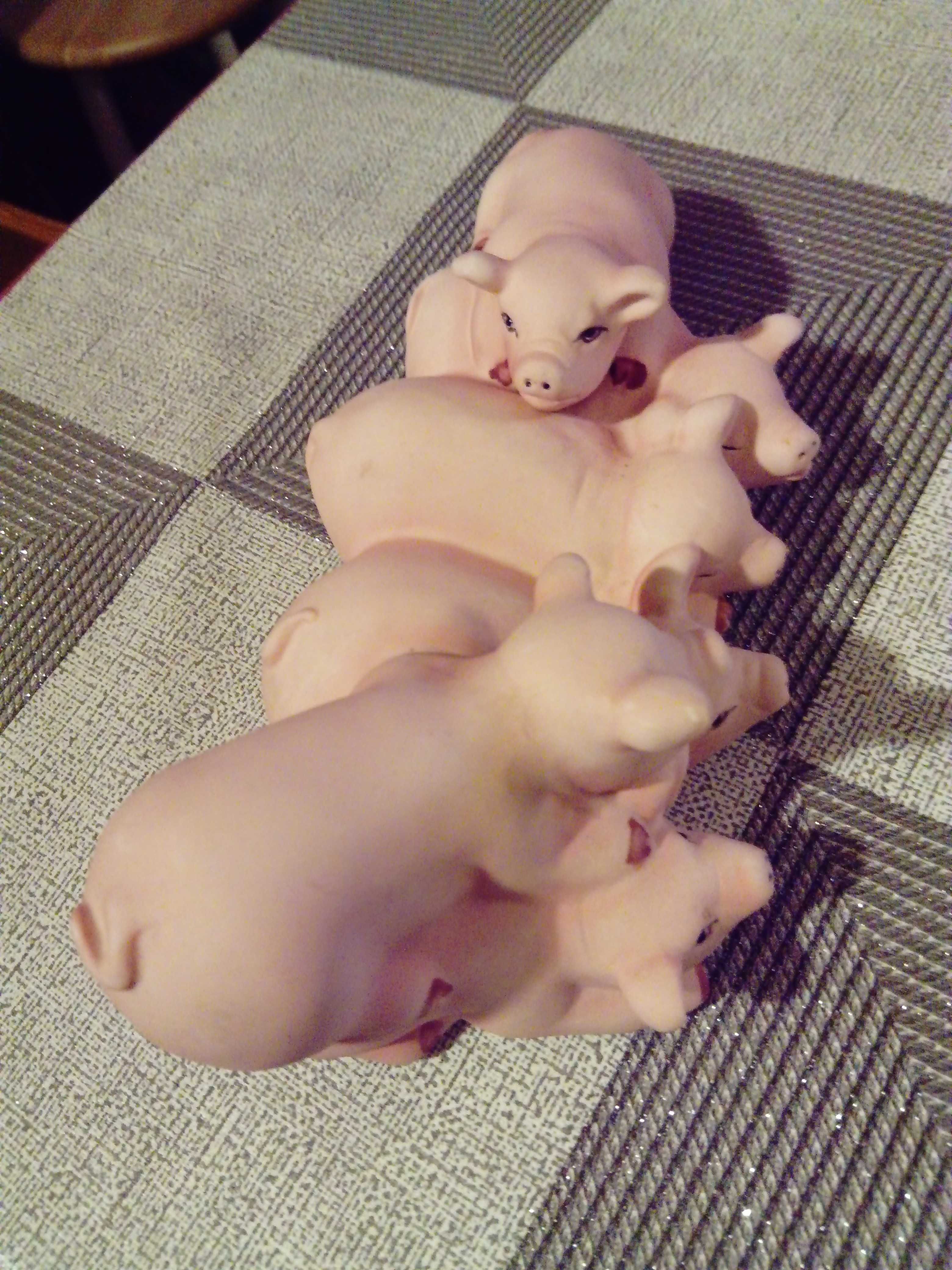 Śliczna figurka prosiaczki/świnki ręcznie malowane