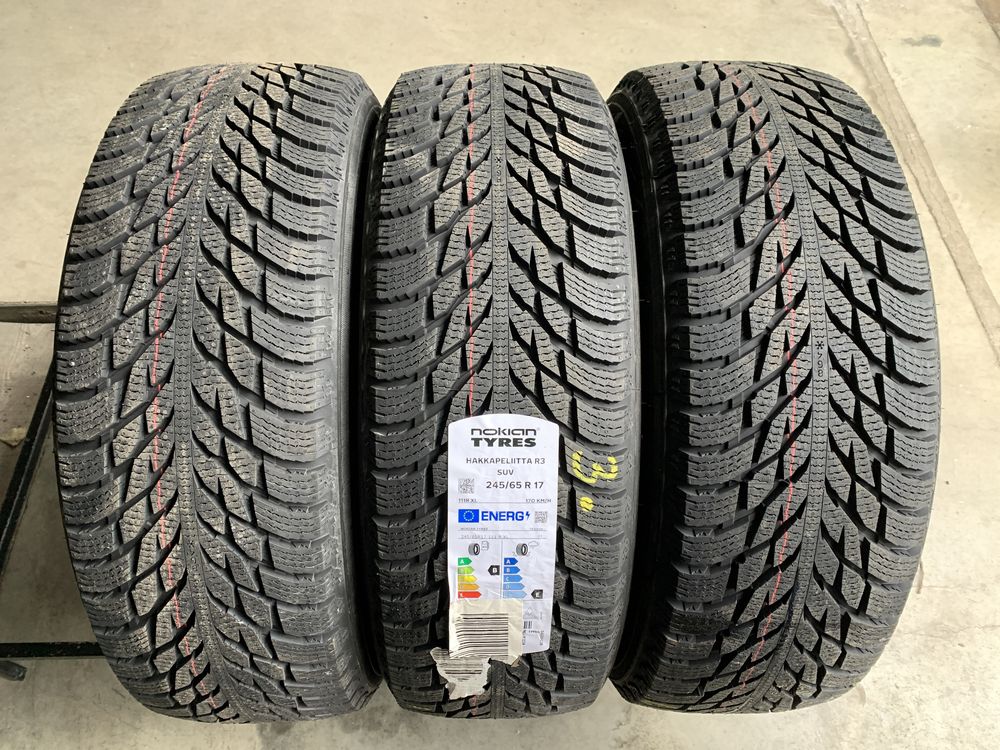 (3шт) нові 245/65R17 Nokian Hakkapeliitta R3 SUV (111R XL) зимові шини