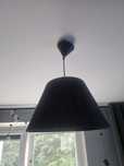 Żyrandol klosz lampa  czarna