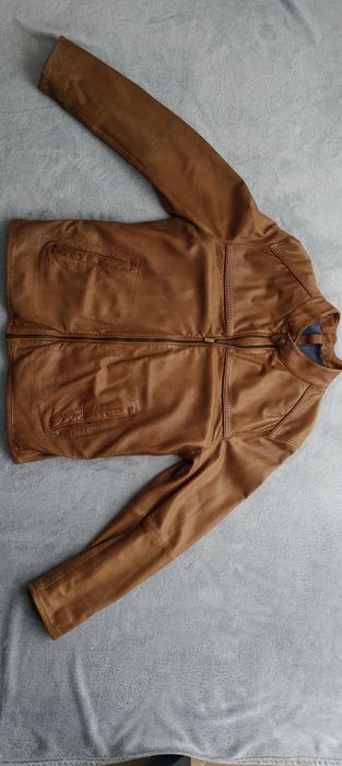 Skórzana kurtka Massimo Dutti