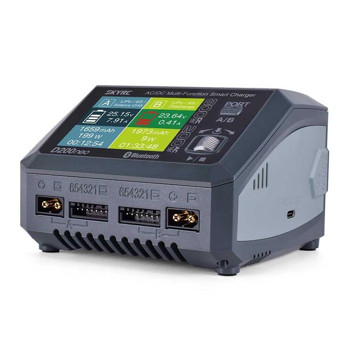 Розумний зарядний пристрій SkyRC D200Neo з вбудованим блоком живлення