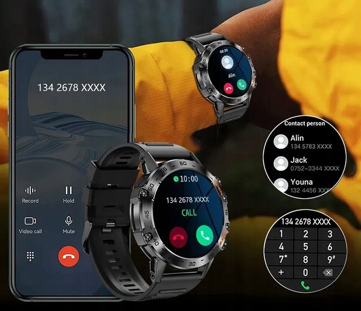 Smartwatch Zegarek Męski Sport Rozmowy Polskie Menu Aplikacja Duża Bat