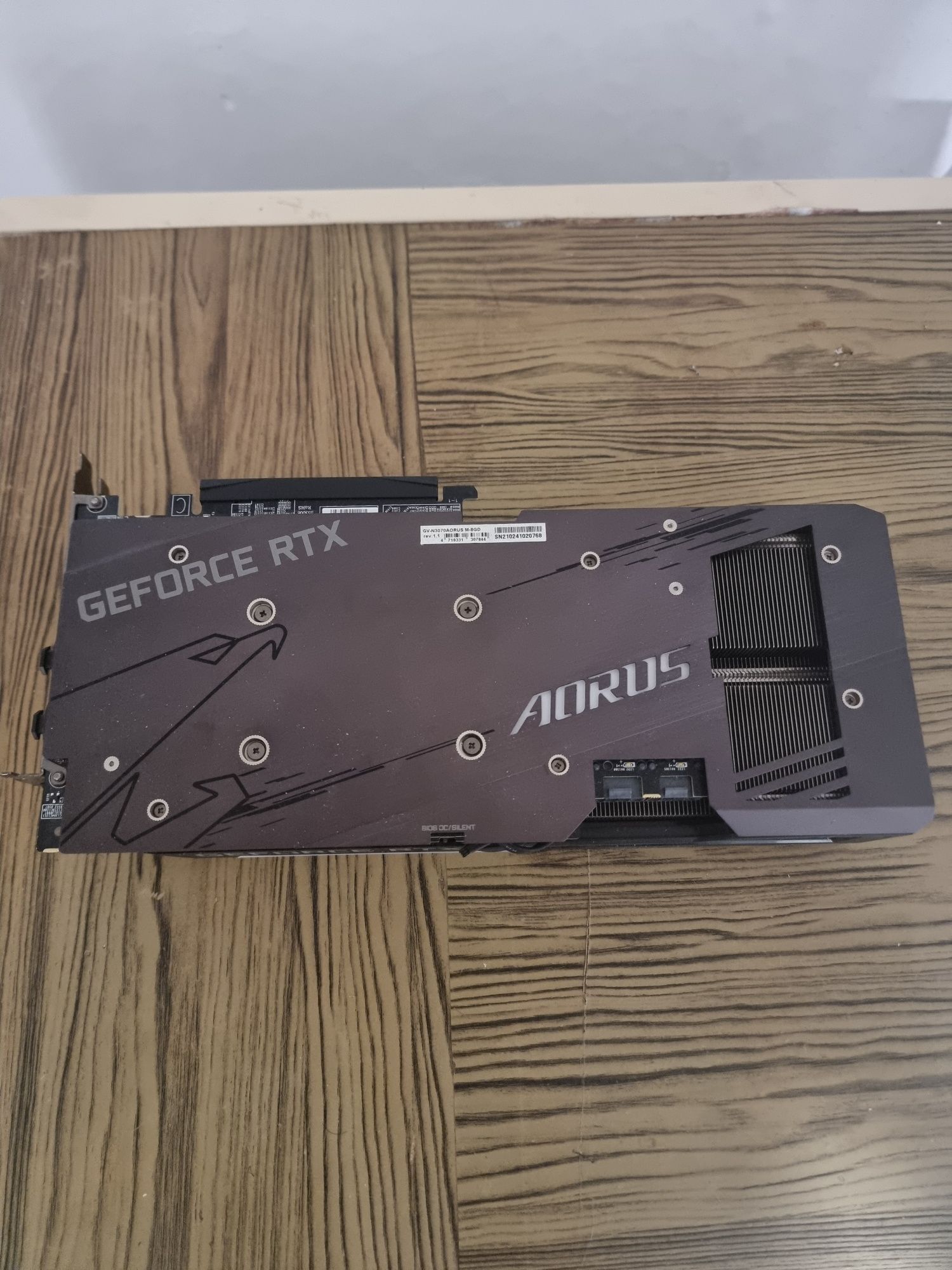 Placa gráfica Nvidia RTX 3070 Gigabyte Aorus Master 8GB VRam