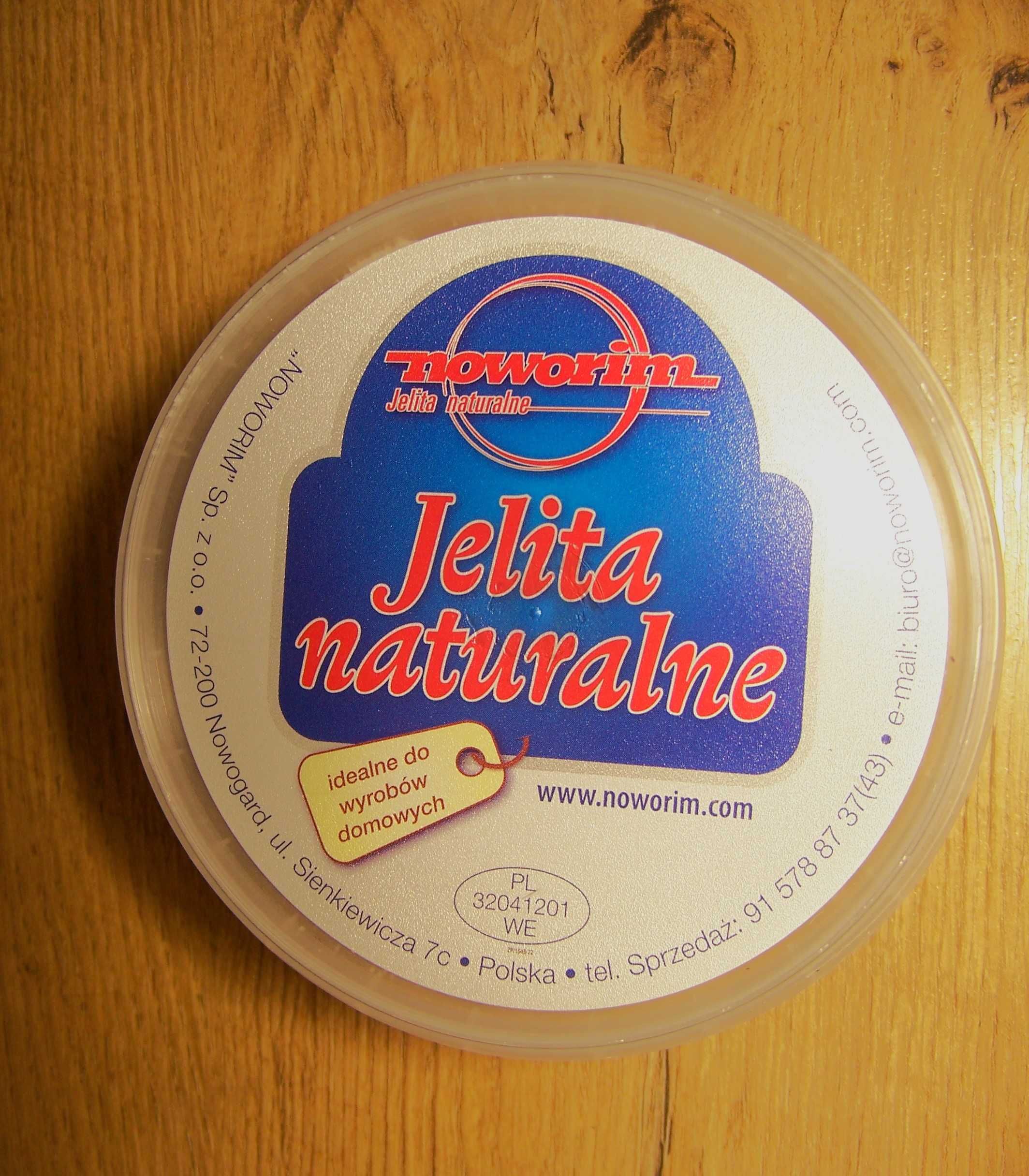 JELITA wieprzowe EXTRA cienkie kalibrowane wymiar 24/26 mm 20m.