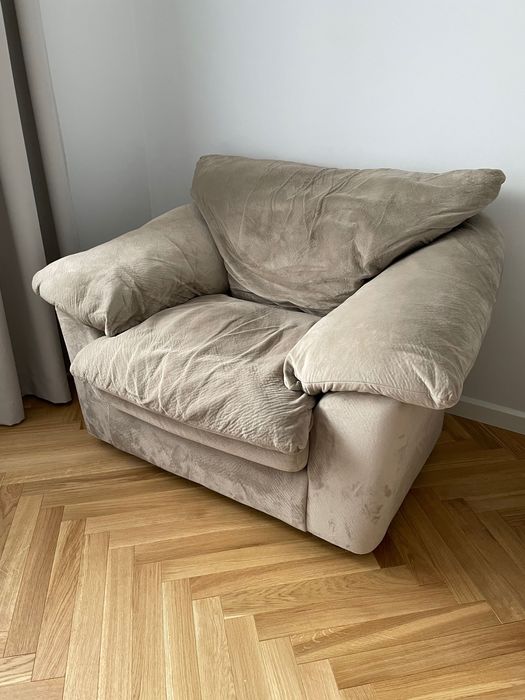 Komplet wypoczynkowy sofa 2 3 osobowa fotel usa beż kanapa usa domotek
