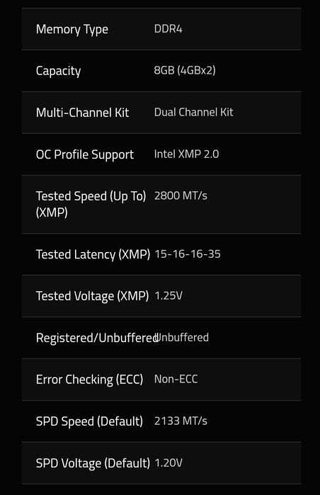 G.Skill TridentZ 2x4 8GB DDR4