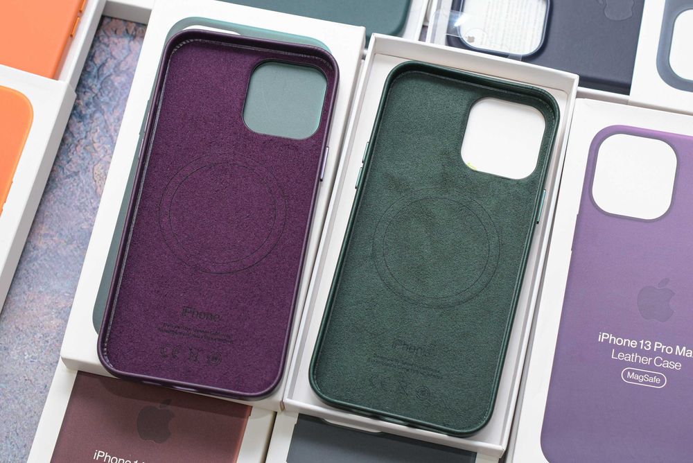 Официальный чехол кожаный Leather Case iphone 11-14 pro max Magsafe