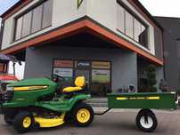 Traktorek Kosiarka John Deere X304, 4 koła skrętne, kawasaki, automat