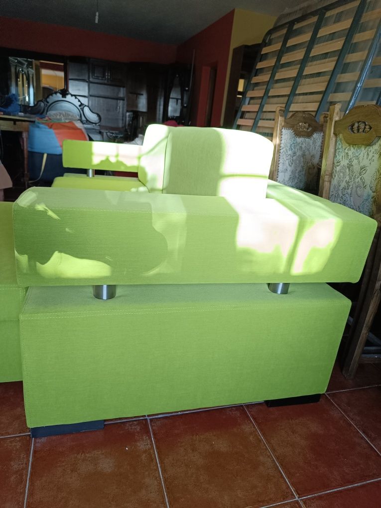 Sofá chaise com dois assentos