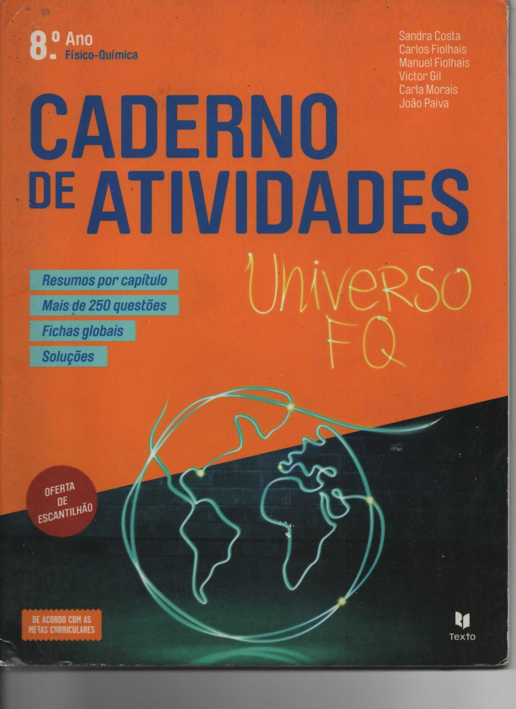 Universo FQ 8º ano-Caderno de atividades