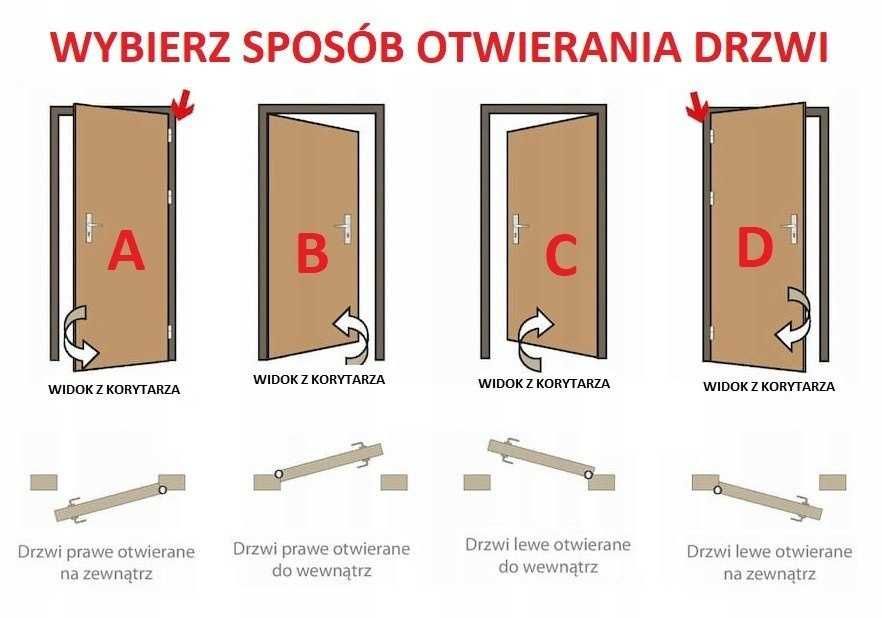 Drzwi wejściowe Wewnątrzklatkowe Selva Lacobel Kpl