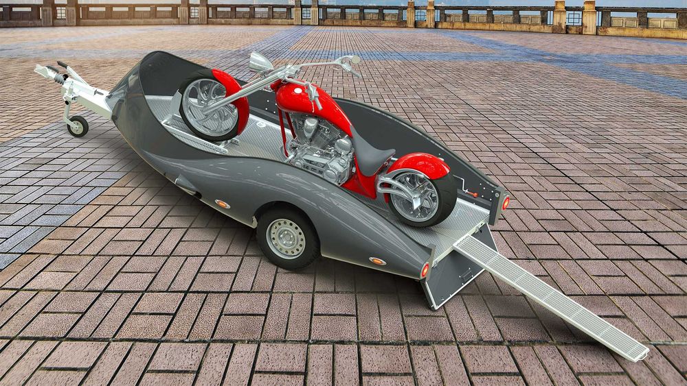 Причіп/причеп для мотоцикла CHARIOT LORGANO-Pragmatec 750-1500 кг