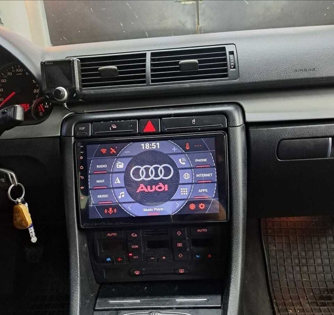 Radio Android 9" Audi A4 B6/B7 + Carplay + 4 GB RAM + 32 GB ROM + gps