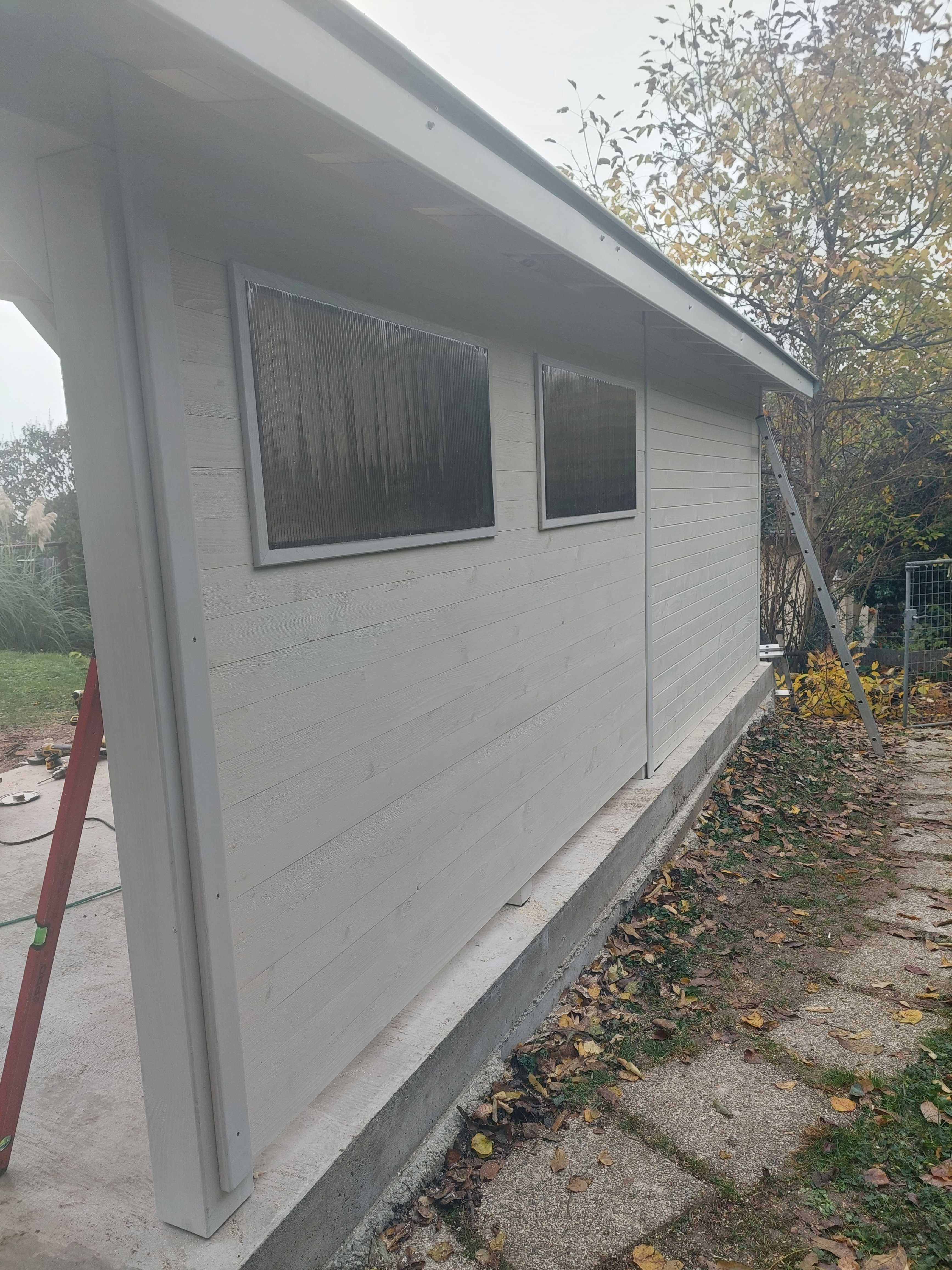 Domek na działkę.Szopka zadzeszenie altana 2w1 narzędziówka z garażem