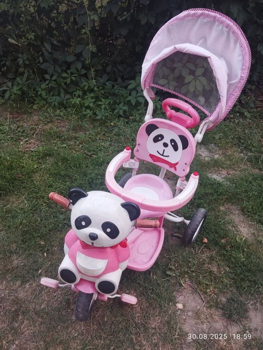 Rowerek trójkołowy panda