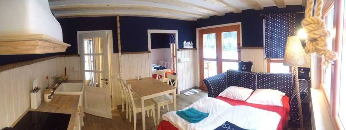 Drewniany domek letniskowy WEEKEND I 25 + 8 m2 - ROD, ośrodek wczasowy