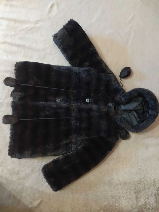 Шуба дитяча зі штучного хутра