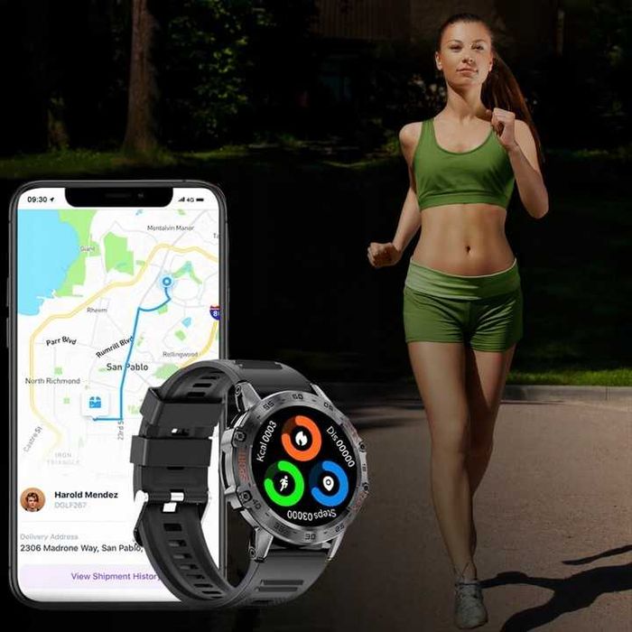 Zegarek NOWY Męski Smartwatch Profesjonalny Wodoodporny PL menu