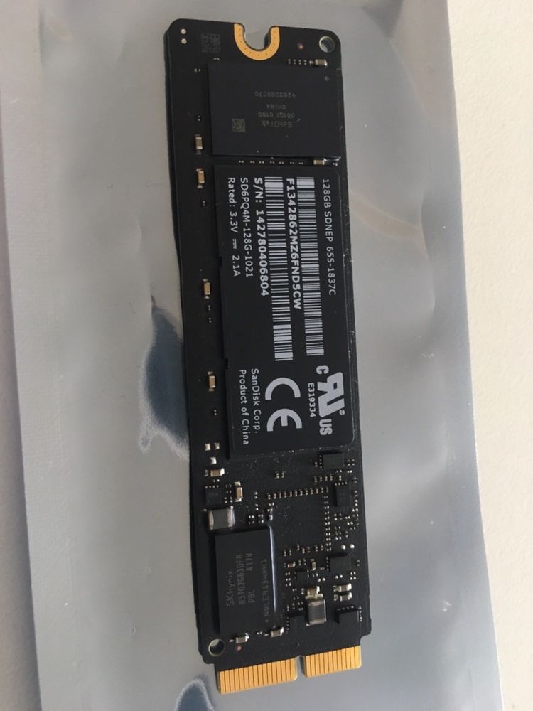 Disco SSD original Apple para Macbook Air / Pro de 2013 a 2017