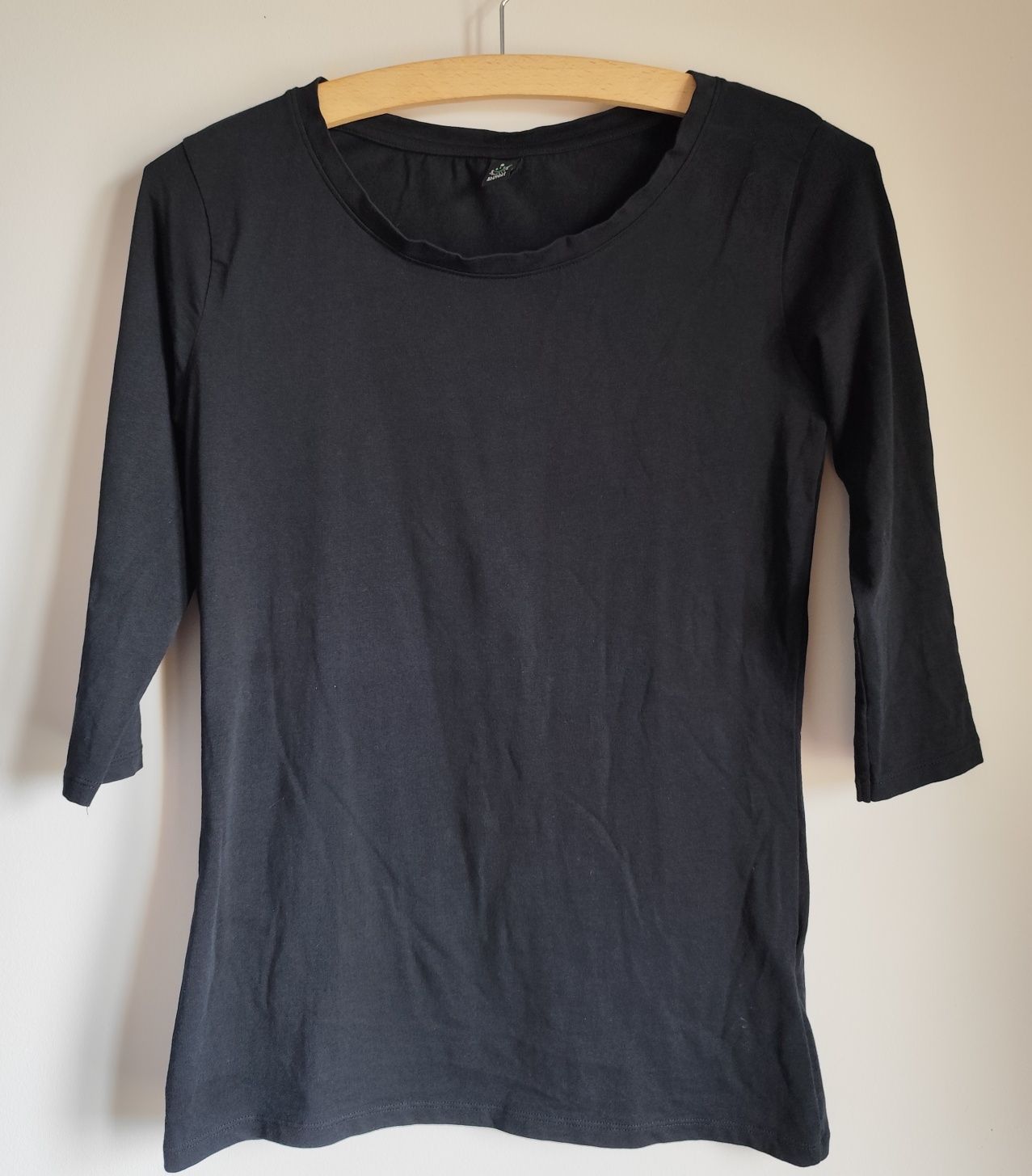 T-shirts pretas algodão orgânico S, M, L, XL senhora