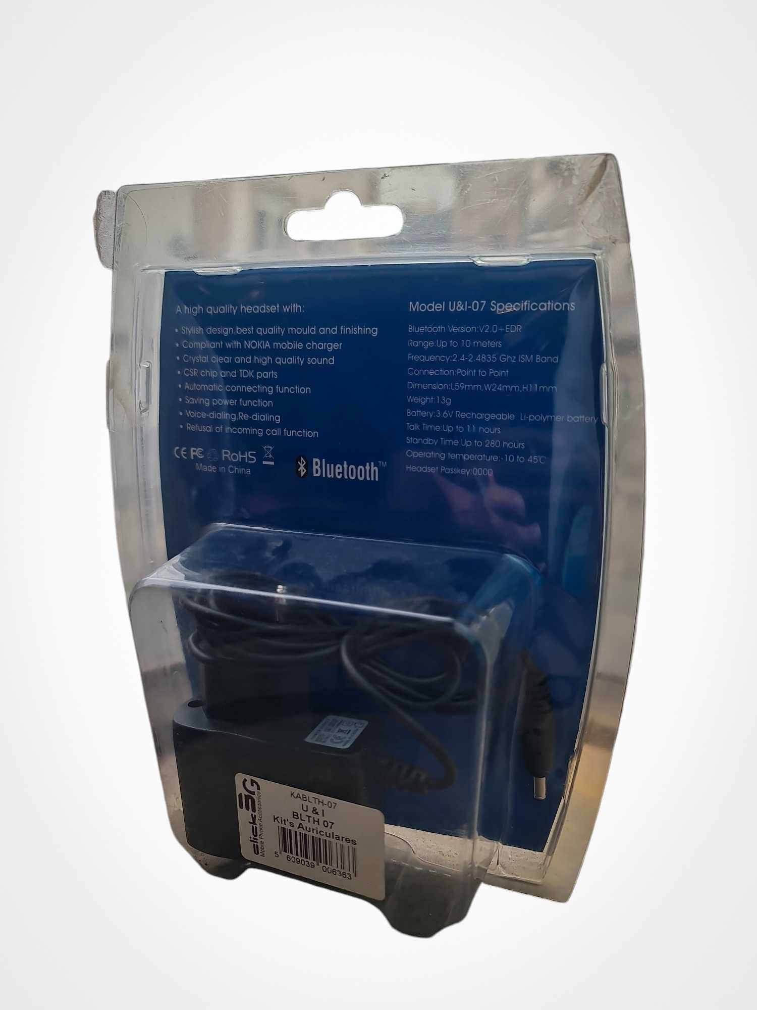Auricular Bluetooth Modelo U&ITM-07