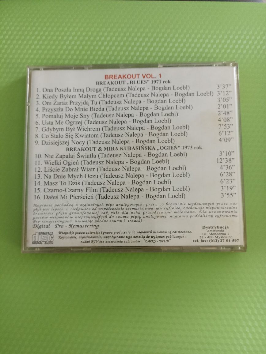 Tadeusz Nalepa Breakout blues ogień płyta CD
