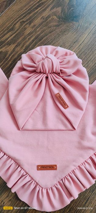 zestaw Turban chusta dla dziewczynki, Handmade