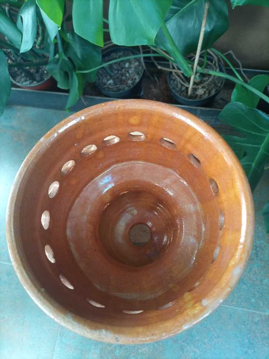 Ceramiczny klosz lampy vintage z otworami – lata 60./70 XXw