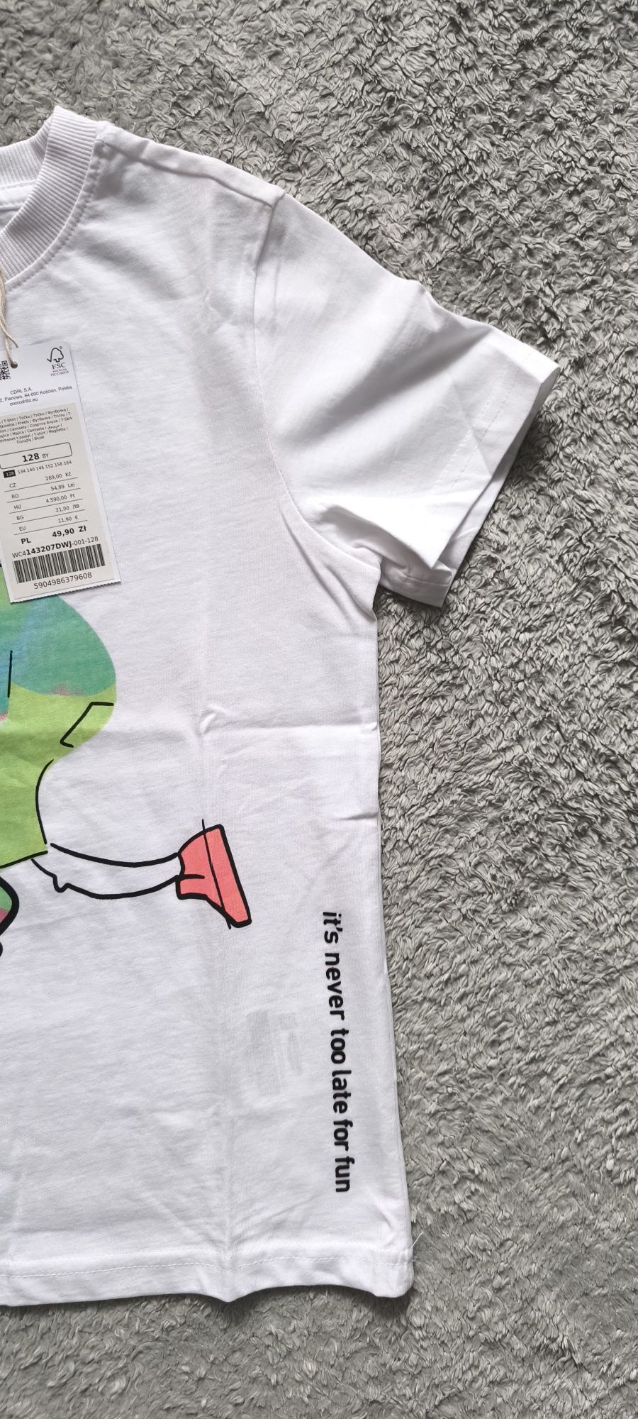 Nowa bluzka t-shirt coccodrillo r. 128