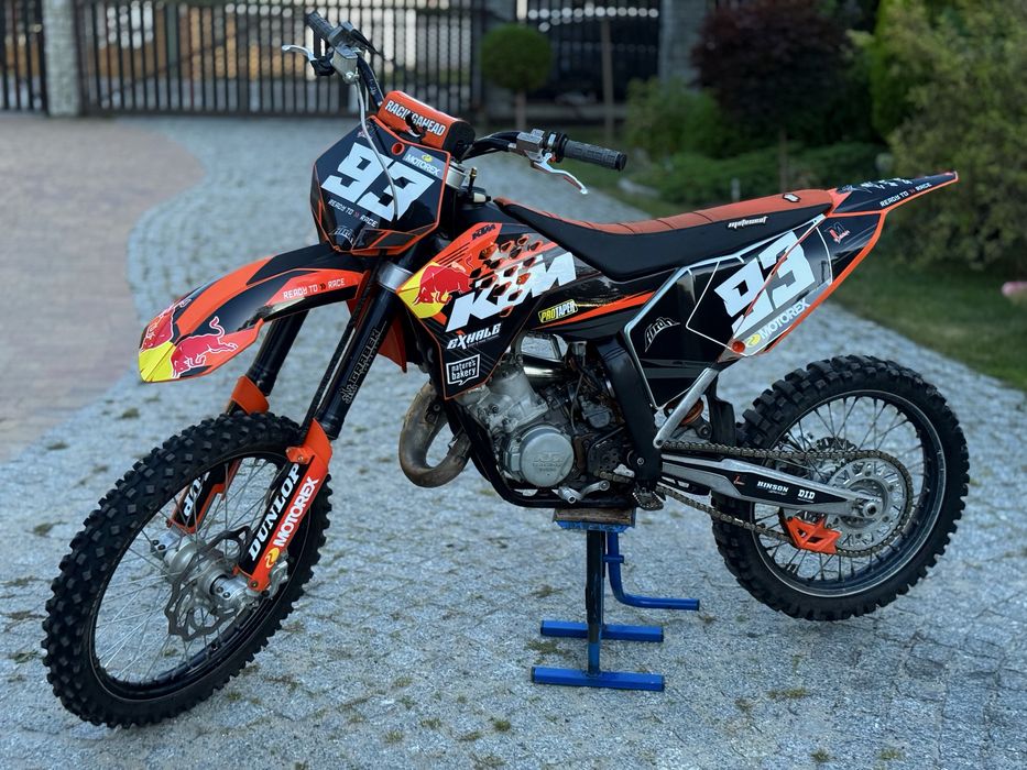 KTM SX 125  VForce  2T  dwusów  Rzeczywisty remont Swieży tłok