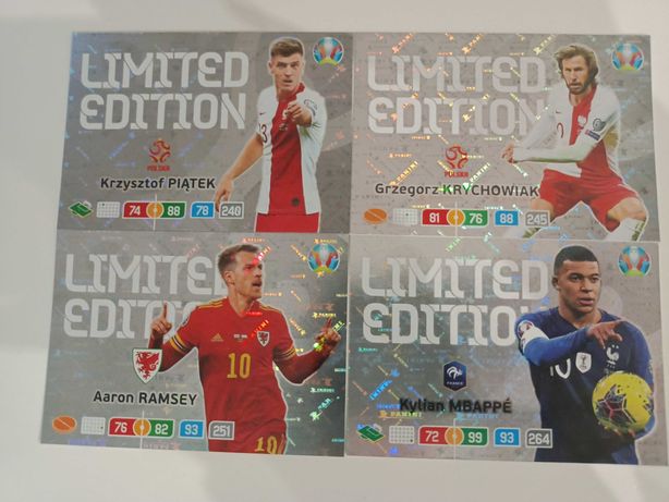 Karty piłkarskie limited edition euro 2020
