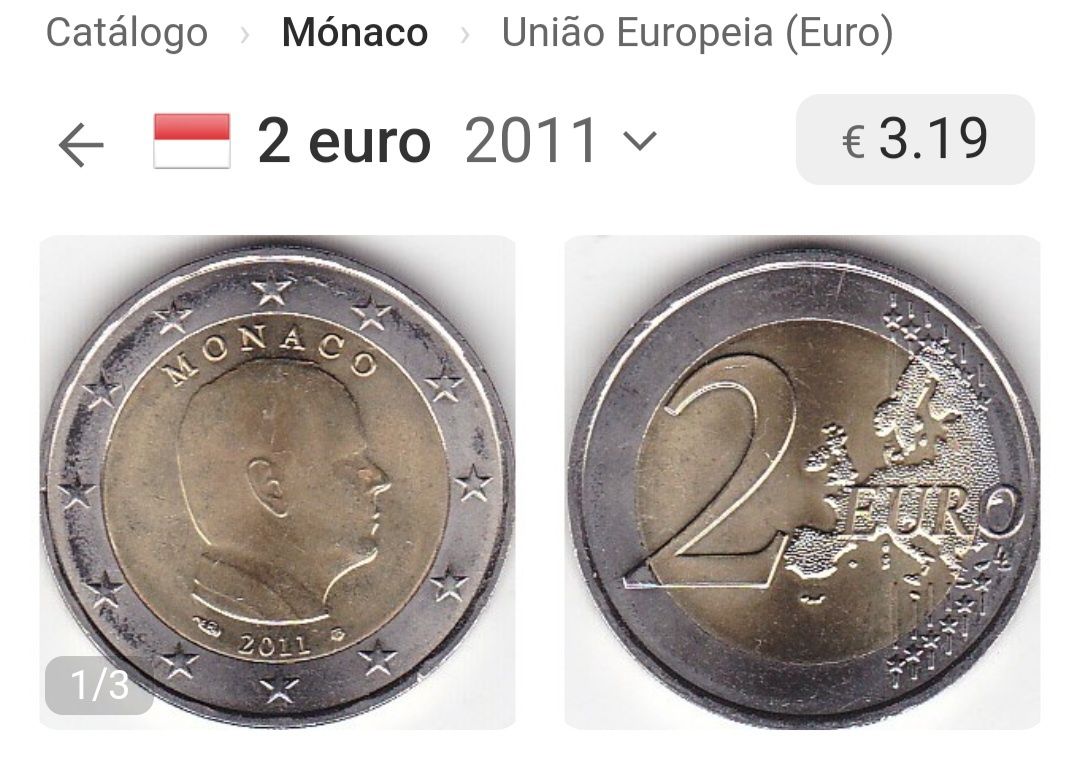 Moeda 2€ Mónaco, 2011