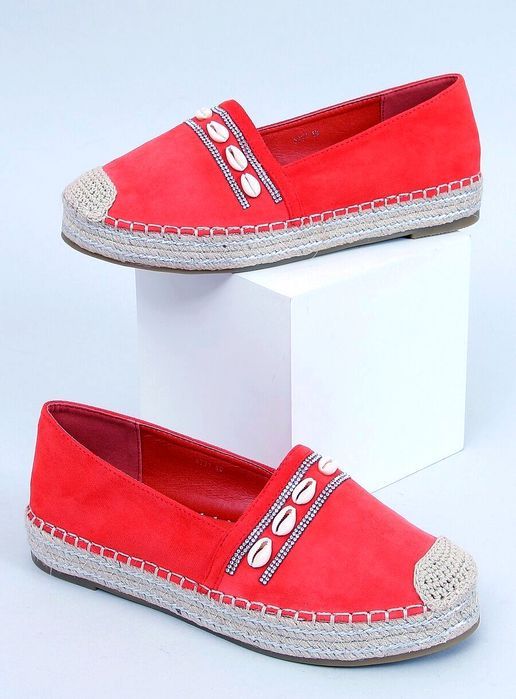 Espadryle Z Muszelkami Ocean Orange