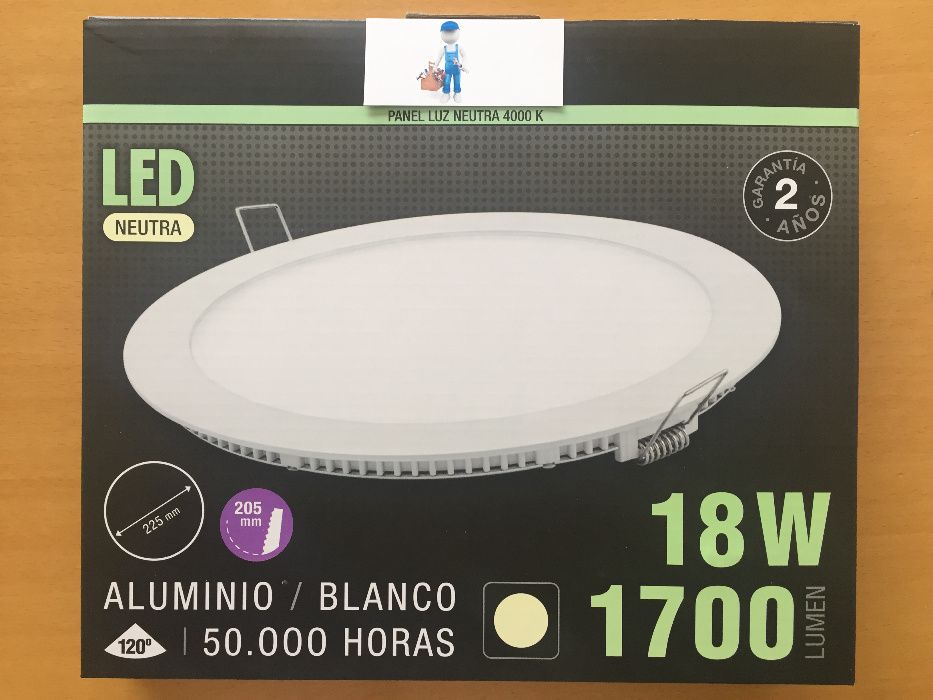 Downlight led redondo 18W 4000k