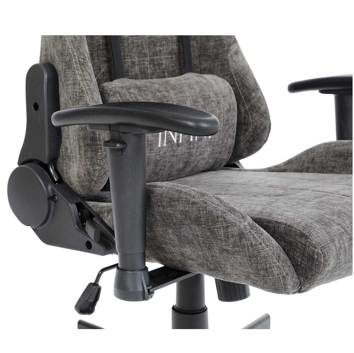 Fotel Gamingowy z tkaniny INFINI Luxor Dark Gray