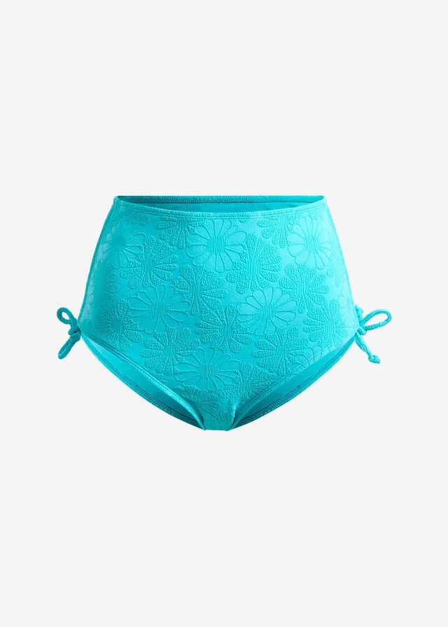 B.P.C figi bikini turkusowe w strukturalny wzór wysoki stan r.42