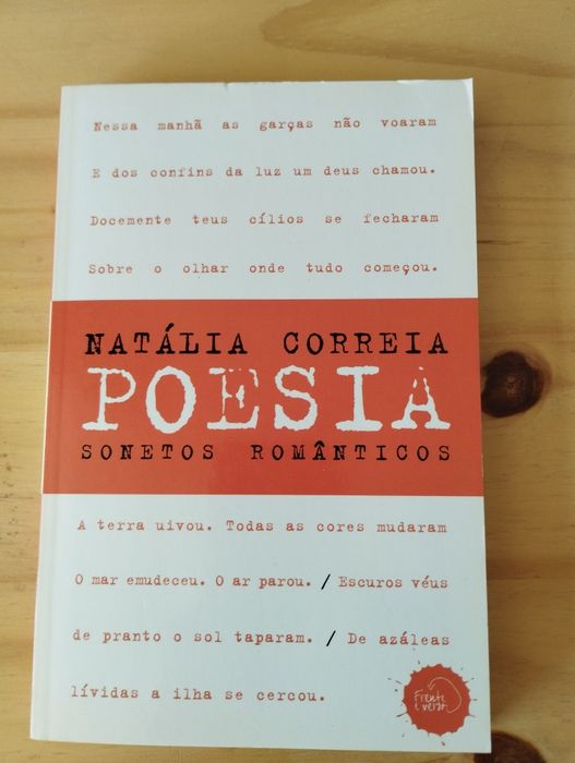 Coleção de 7 livros de prosa e poesia portuguesa, intitulada Frente e