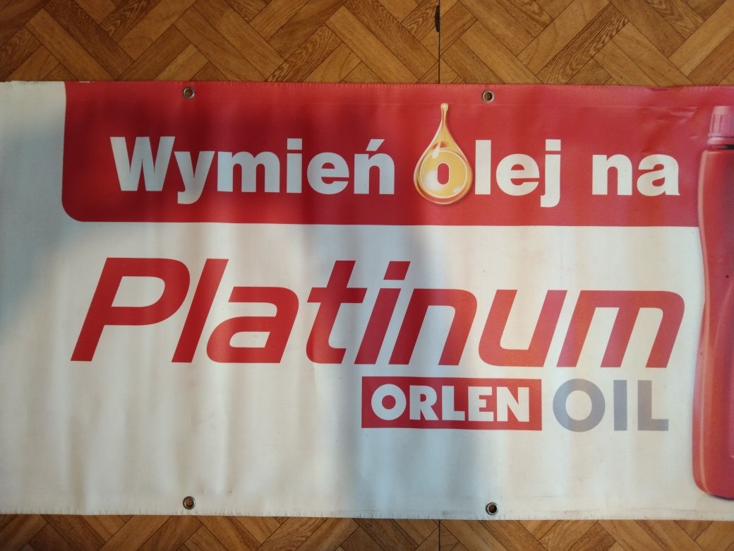 Baner reklamowy  200 x 70 Orlen Platinum