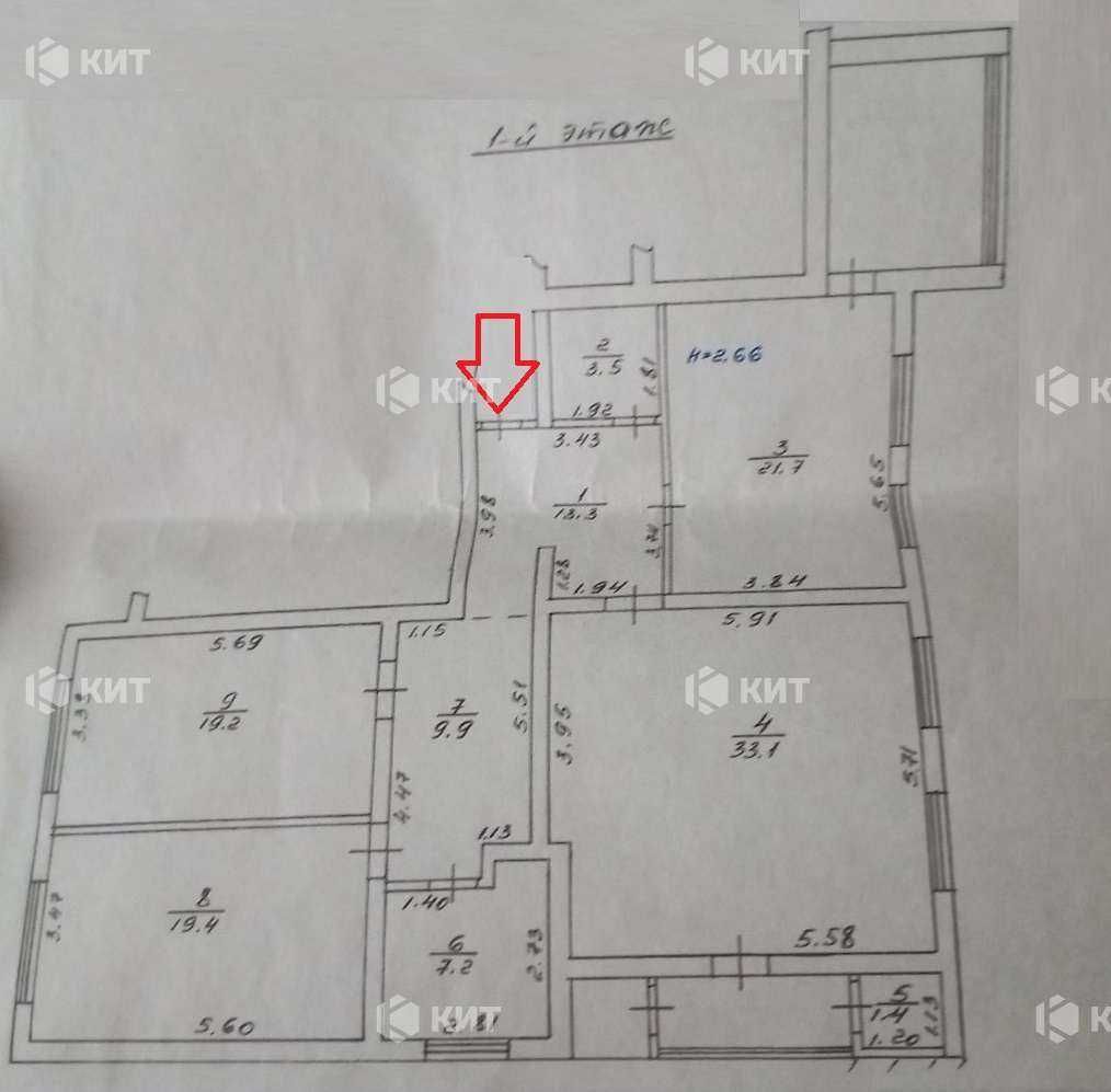 4кімн., 141м2, (Северная Салтовка, ул. Дружбы Народов), 103554