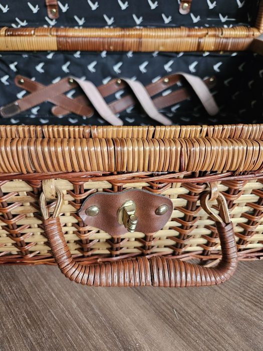 Kosz piknikowy wiklinowy