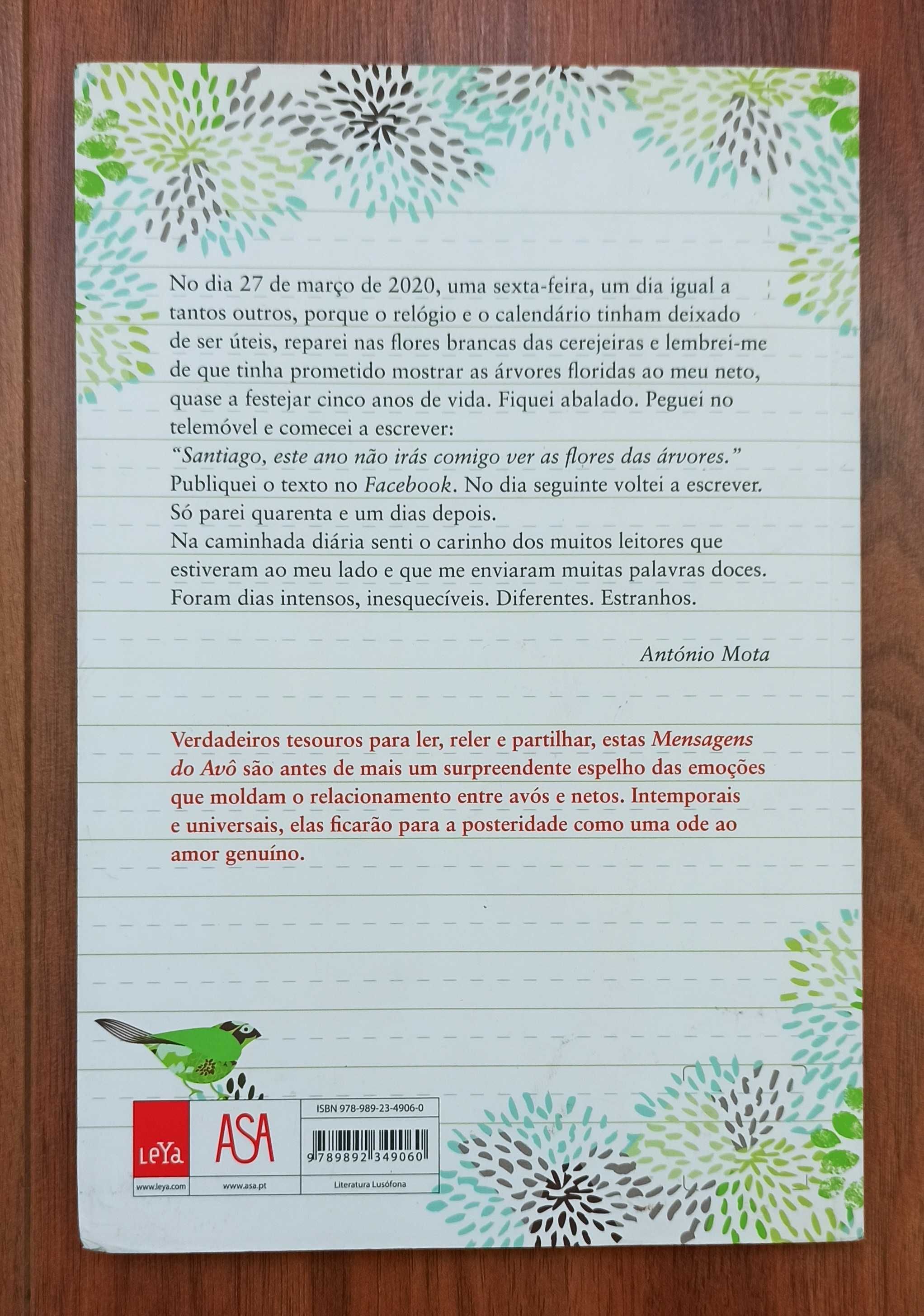 Livro Mensagens do Avo - Crónicas do Bicho Mau de António Mota