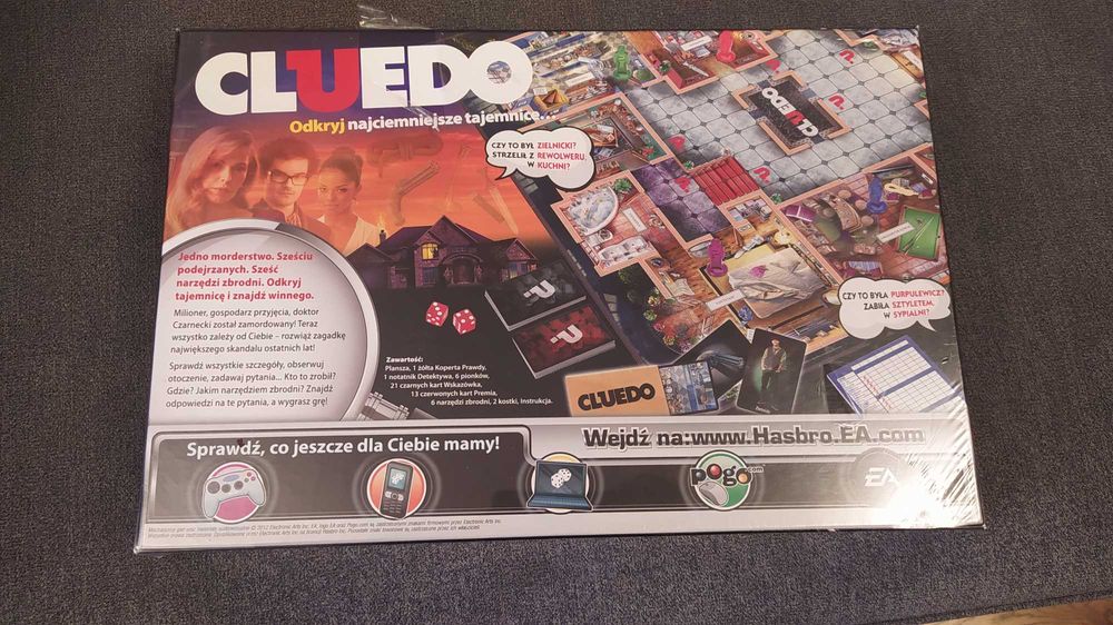 "Cluedo" gra planszowa - nowa w folii