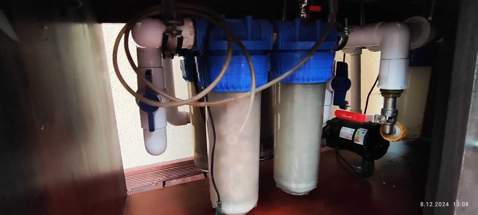 Akwarium 200l z szafką i filtrami tłem komplet