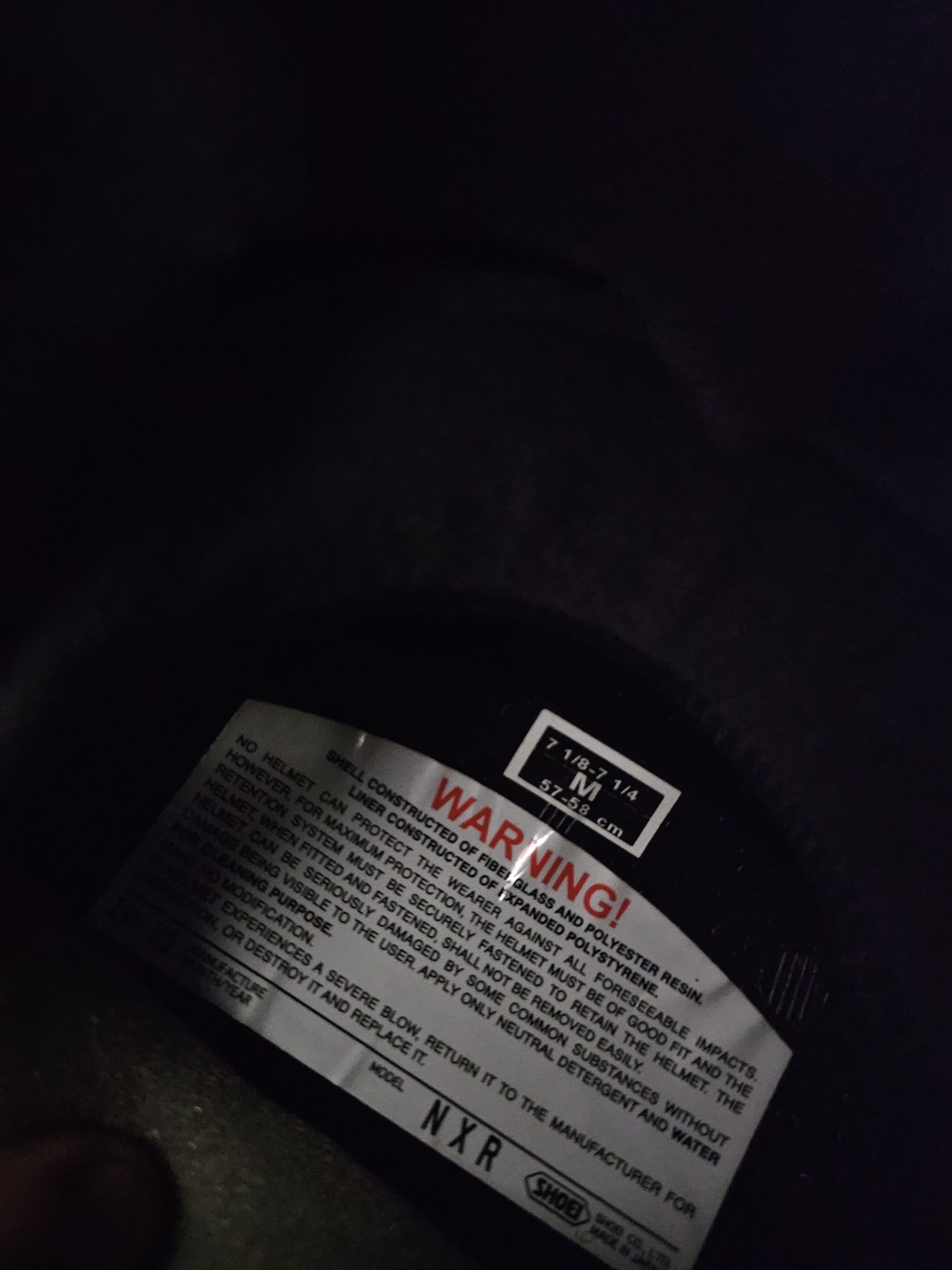 Kask Shoei NXR rozmiar M 57-58