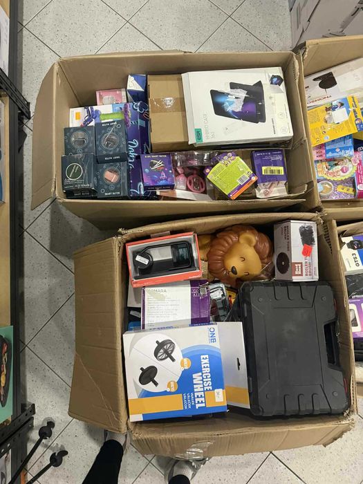 Boxy duże kategoria A B C mix elektronika zabawki sprzęt agd narzędzia