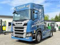 Scania R500 / STANDARD / RETARDER / 6X PODUSZKA / KLIMATYZACJA POSTOJOWA / OSŁONY MIĘDZYOSIOWE / 2X ŁÓŻKO / LODÓWKA / RETARDER / JAK NOWA  SCANIA R500 – 2018 – 6x poduszka – Retarder – 2 zbiorniki 1200L