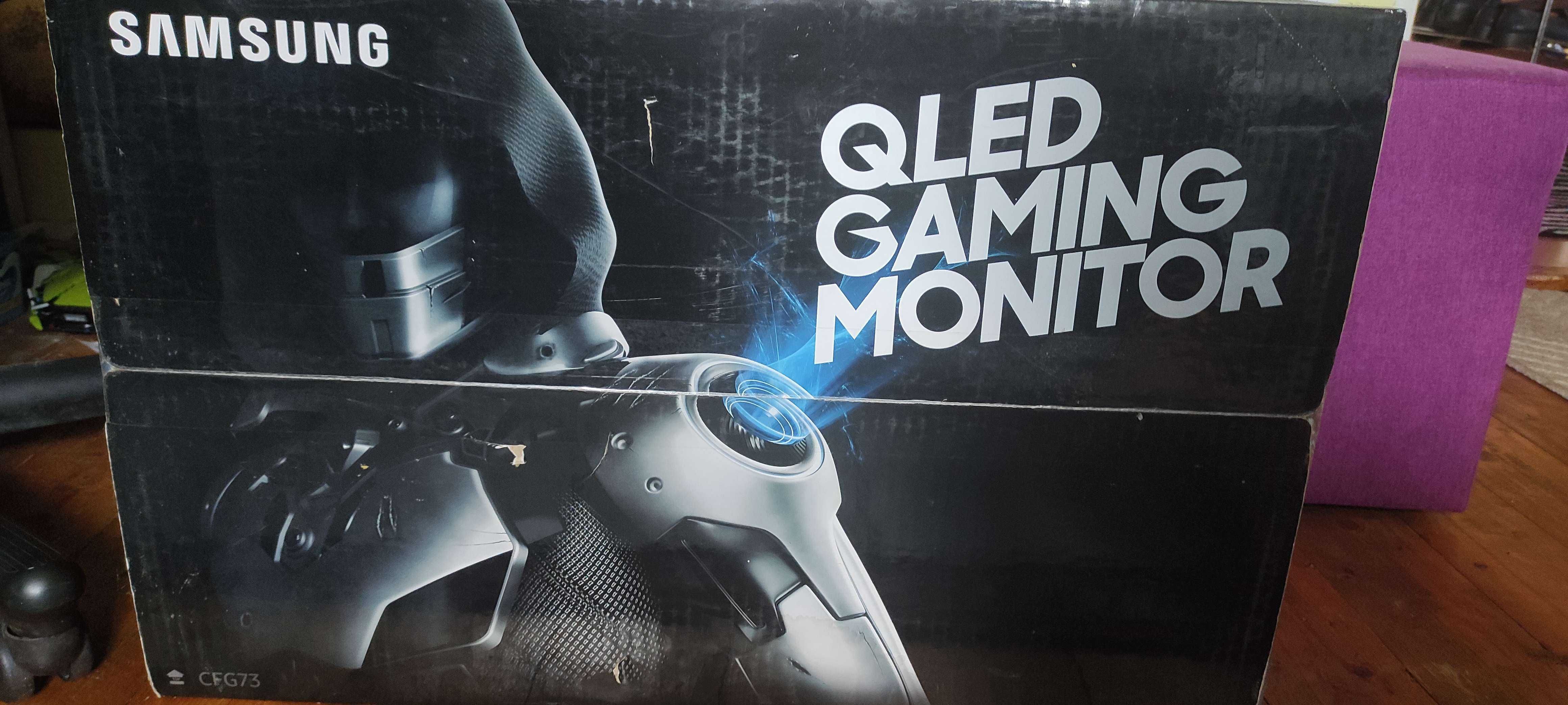 Monitor Samsung Qled Gaming uszkodzona matryca