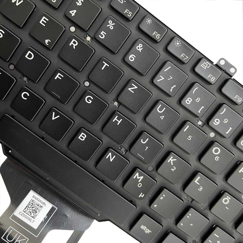 Zahara DE Podświetlany układ klawiatury Laptop do Dell Latitude