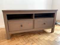Hemnes Ikea - móvel tv e multimédia com 2 gavetas