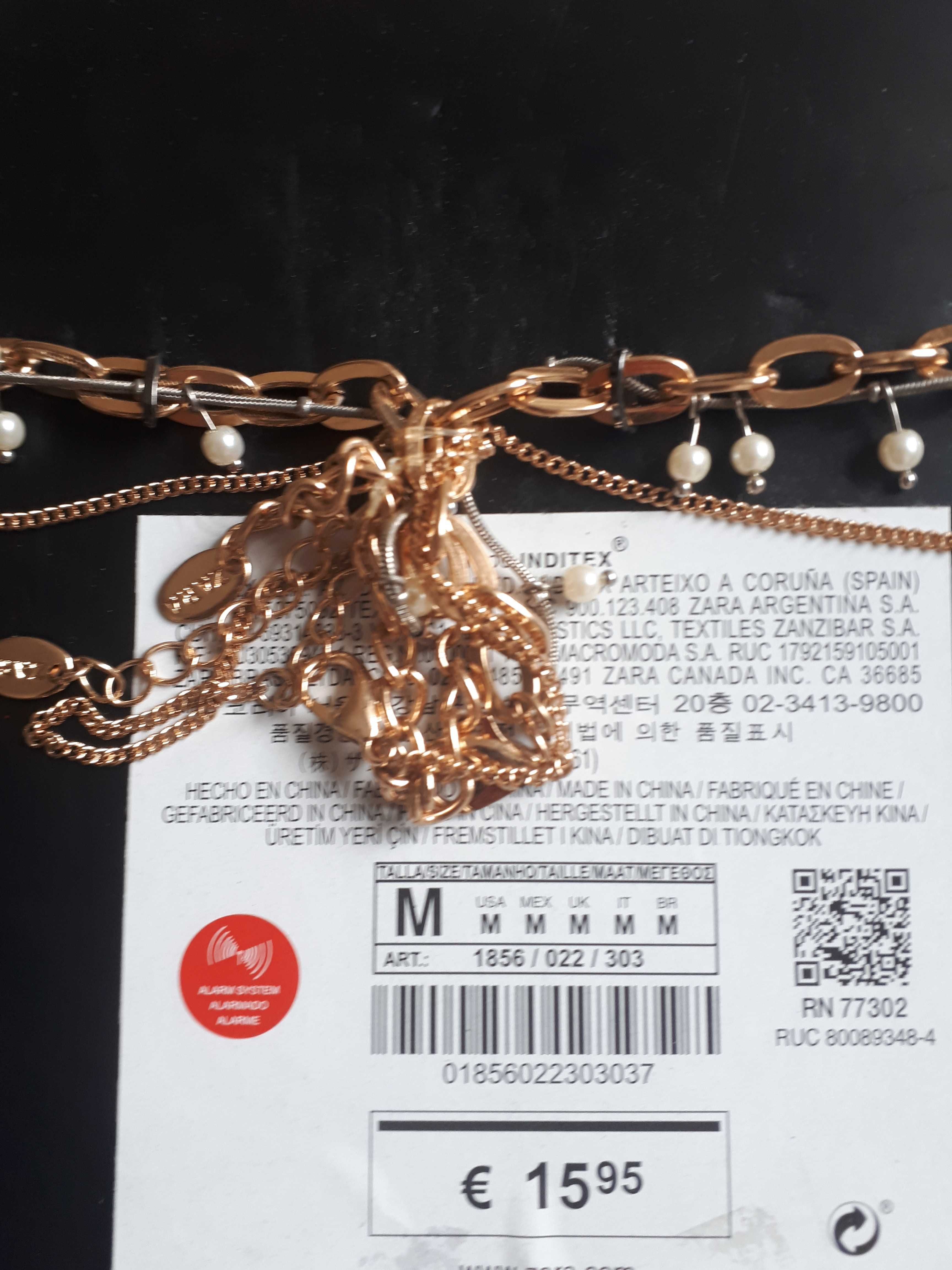Conjunto de colares dourados Zara | Novos com etiqueta